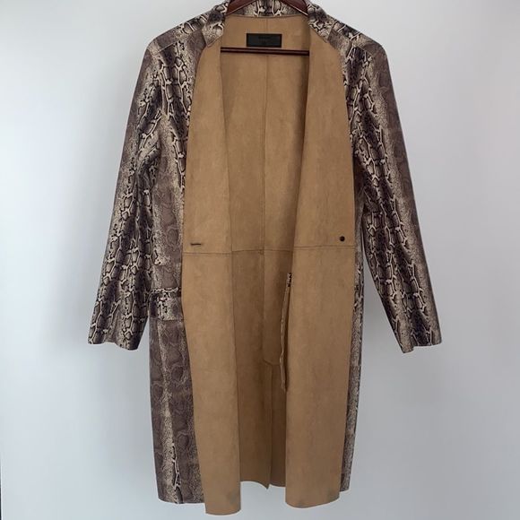 Anthropologie: Blank NYC Snake Charmer Snake Print Jacket - Picture 6 of 11